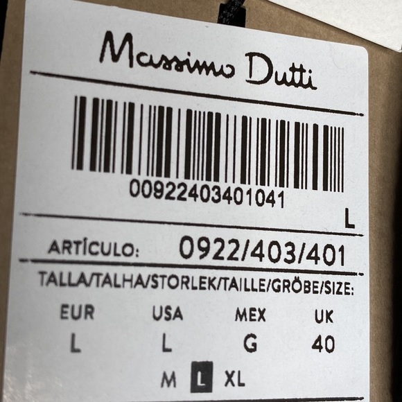 NWT. Massimo Dutti Cotton/Silk Knit Cardigan. Size L. - Picture 6 of 9